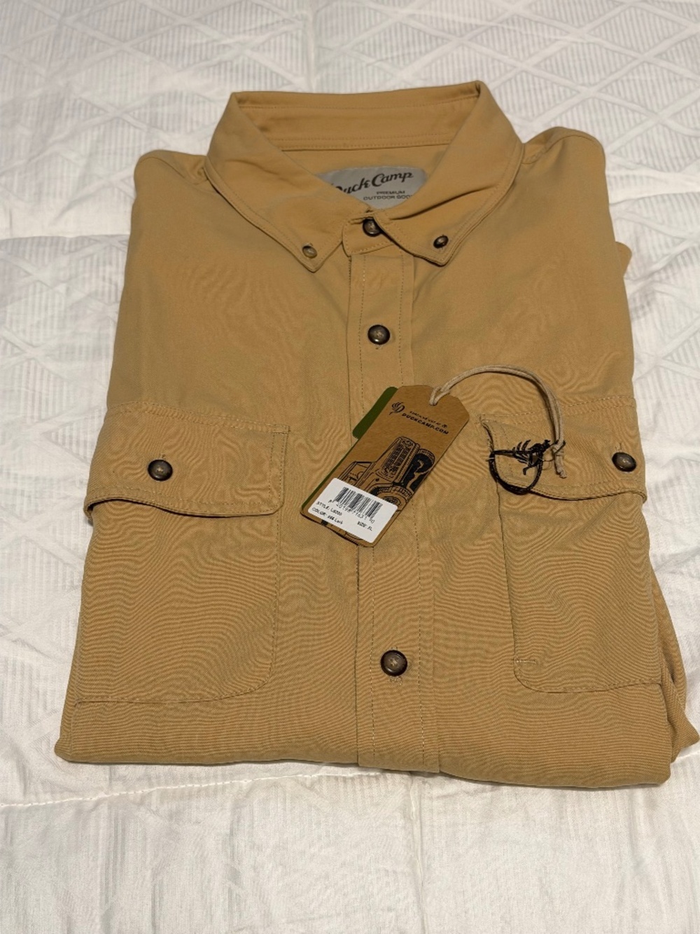 NWT Duck Camp Midweight Signature Hunting Shirt In lark (266) size XL